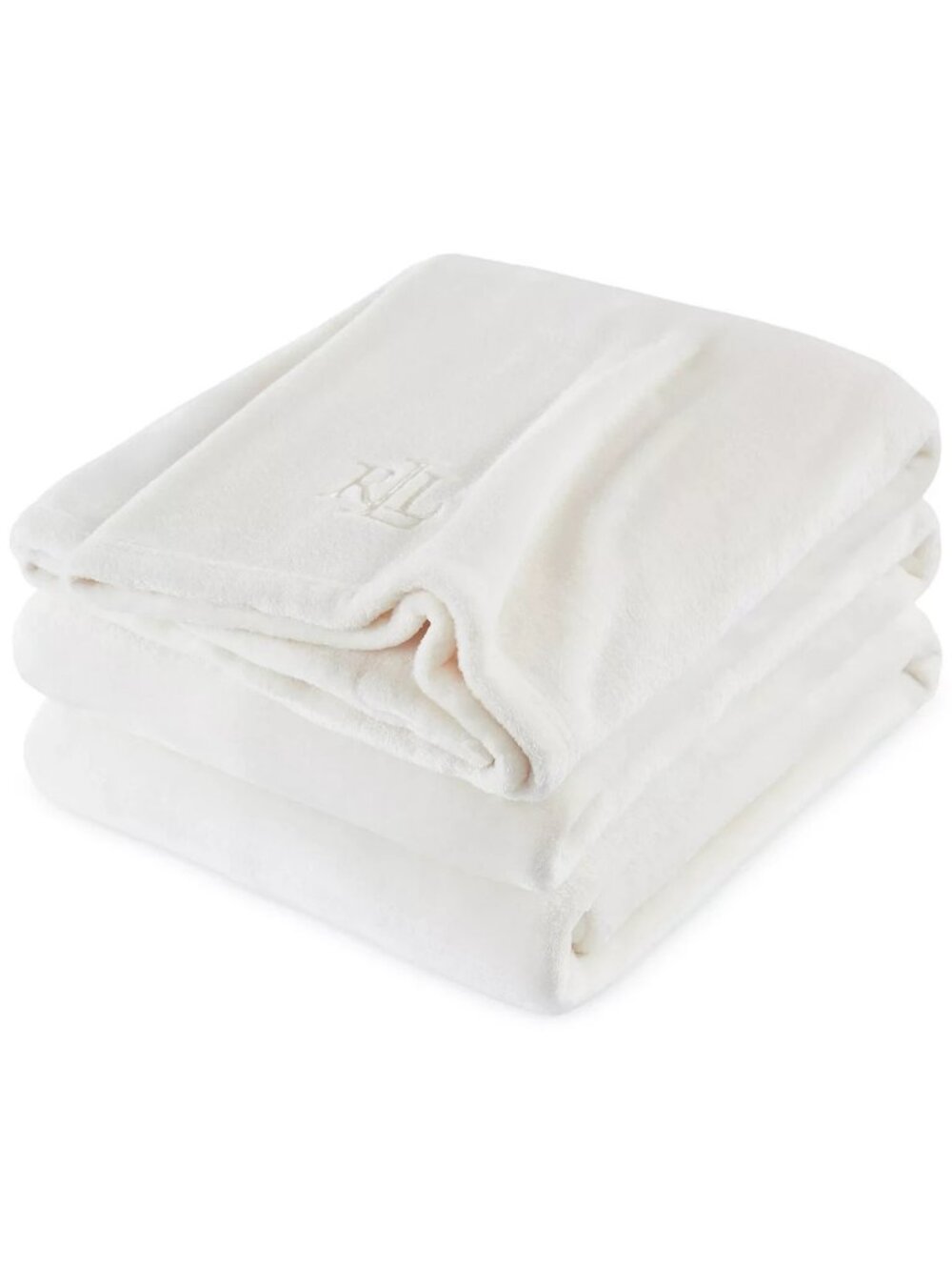 Ralph Lauren Classic Micromink Blanket Full /Queen CREAM 90"x90" Luxuriously - Picture 4 of 5